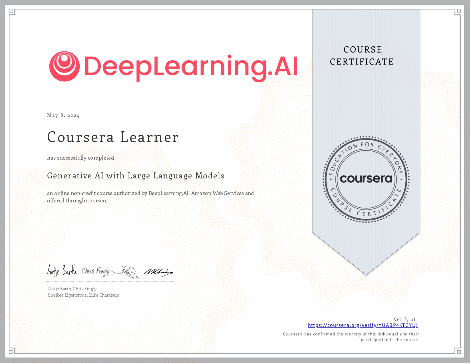 Generative AI Certificate