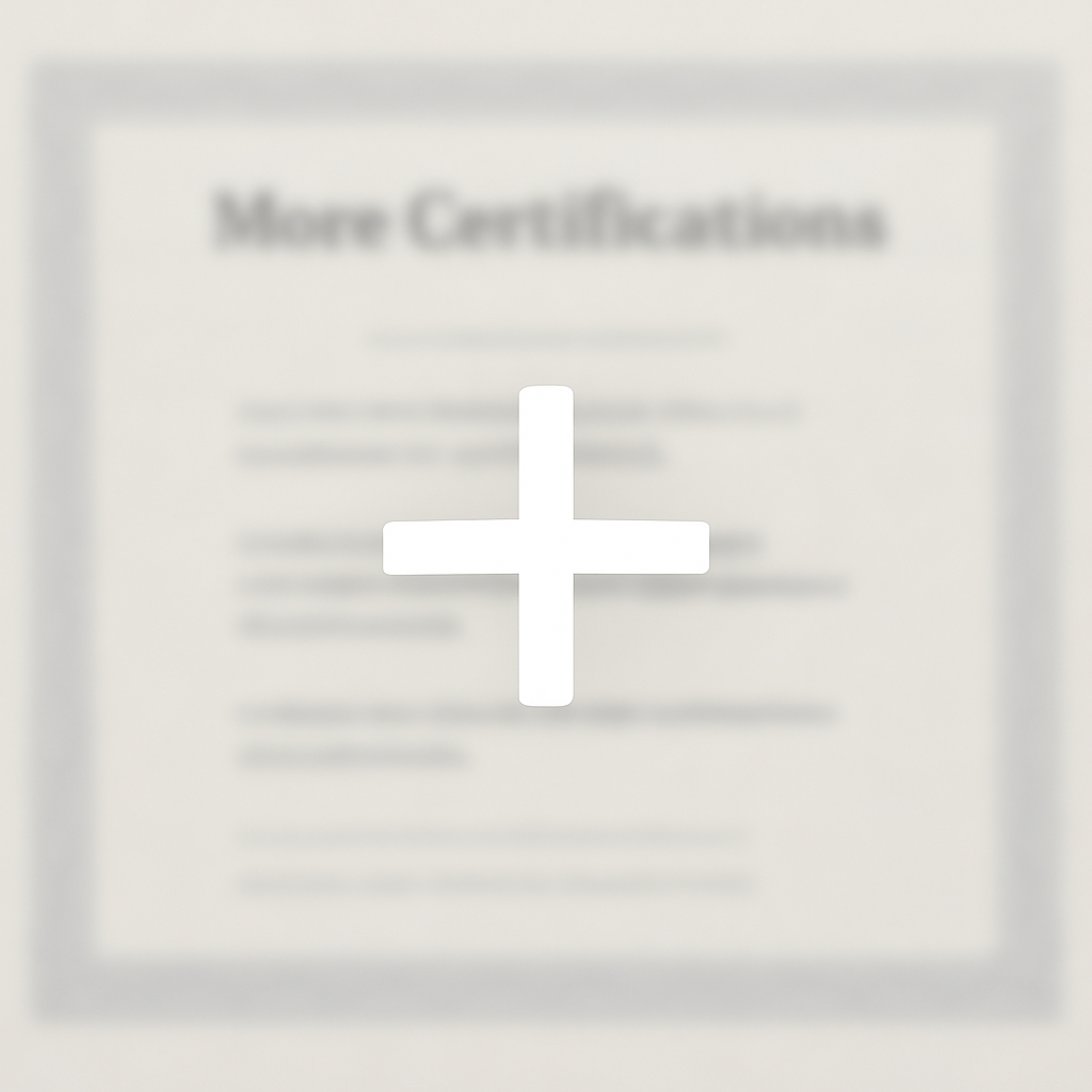 More Certificates